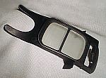 Nylon mesh insert molded in polypropylene to make a filter.