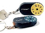Intricate housing for electronic keychain.