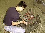 Assembly of a tool with multiple slides.